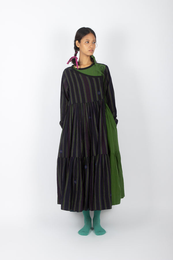 Sibirica: Jamdani Muslin Wrap Dress